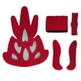 thumbnail image 4 of Almencla Coussins en Mousse Absorbant la Sueur de Remplacement pour Doublure de Casque de Vélo Lavage Nettoyage Coussins Rouges, 4 of 8