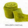 thumbnail image 5 of Vintage Velvet Ribbon for Gift Wrapping, 1.6 Inch Wide Raw Edge Fringe Ribbon for Christmas Decor, Wedding Bouquet & DIY Crafts (1 Roll, 3 Yards), 5 of 5