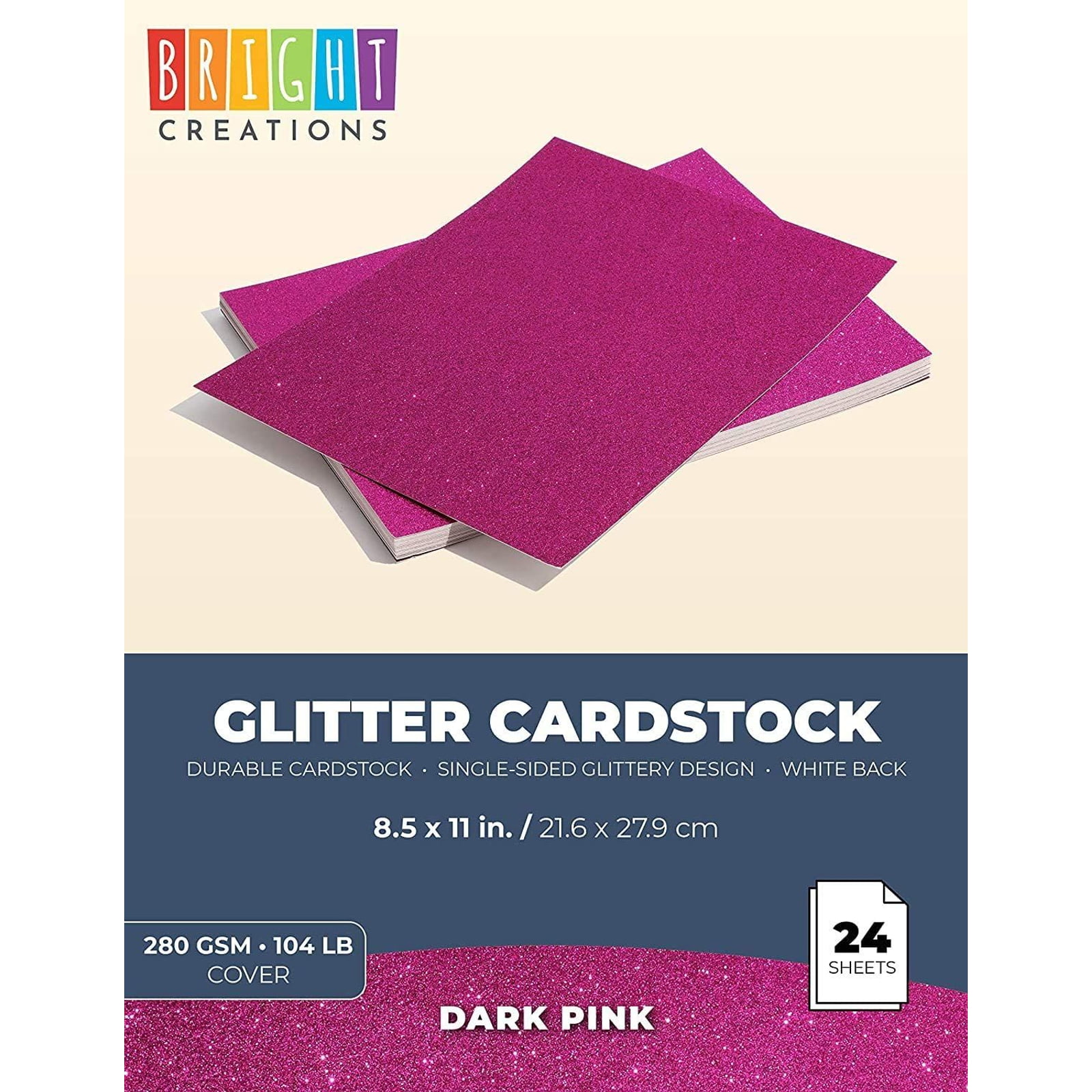 20Colors 20Sheets Glitter&40pc Colored Colored Cardstock Paper Bundle 8.5  x 11in