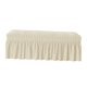 thumbnail image 1 of Funda de banco de seersucker, funda de banco, diseño de falda, funda rectangular larga para silla Beige, 1 of 9