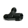 thumbnail image 3 of BLACK Flare T Fitting Adapter 3-Way AN8 8-AN Female to 2X AN8 8-AN Male BLACK Flare T Fitting Adapter 3-Way AN8 8-AN Female to 2X AN8 8-AN Male, 3 of 7