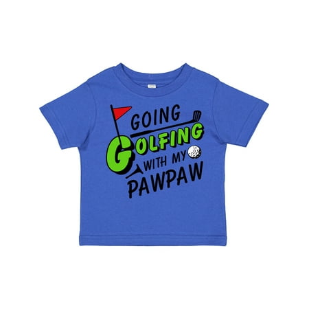 

Inktastic Going Golfing with My Pawpaw- Kids Golf Gift Toddler Boy or Toddler Girl T-Shirt