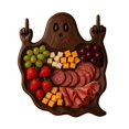 thumbnail image 1 of Halloween Serving Tray Fruit Platter Wooden Party Dish for Kitchen Dining Table Centerpiece, 1 of 7