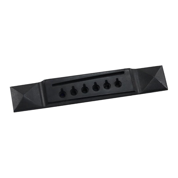 Puente universal de madera para guitarra de seis cuerdas, repuesto para guitarra clásica. 3A Ébano