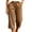 Khaki, variant on Zedker Capris for Women's Casual Summer Capris Baggy Lounge Drawstring Pants Plus Size Wide Leg Croped Pants with Pockets Green Size S-XXL