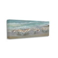 thumbnail image 3 of Stupell Sandpiper Flock Shoreline Splashing Landscape Painting Gallery Wrapped Canvas Print Wall Art, 3 of 7