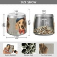 thumbnail image 2 of Yayeee Ashtray with Lid for Cigarette Smokeless Stainless Steel Home Ash Holder, Yellow Dog Artist, 2 of 7