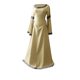 thumbnail image 1 of Womens Halloween Costumes 2024 Cosplay Gothic Dresses Women Medie Dress Renaiss Fit Irregular Long Sleeve Cosplay Maxi Dress, 1 of 3