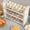 White, variant on Wooden Egg Holder 3 Layer White Countertop Storage Rack for Chicken, , Turkey Eggs, Up to 36 Eggs
