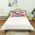 thumbnail image 4 of Coolnut Beautiful Donut Cake Pillowcase for Hair and Skin Silk Pillowcase Standard Size 20 ×26Inn, Soft and Breathable Slippery Satin Pillowcase Covers for Sleep Decor Giftsation 406, 4 of 7