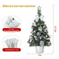 thumbnail image 3 of 17.7inch Pre-lit Mini Christmas Tree,Small Tabletop Christmas Tree With Light ,Xmas Christmas Pine Tree Ornament for Indoor Outdoor Home Holiday Decoration, 3 of 8