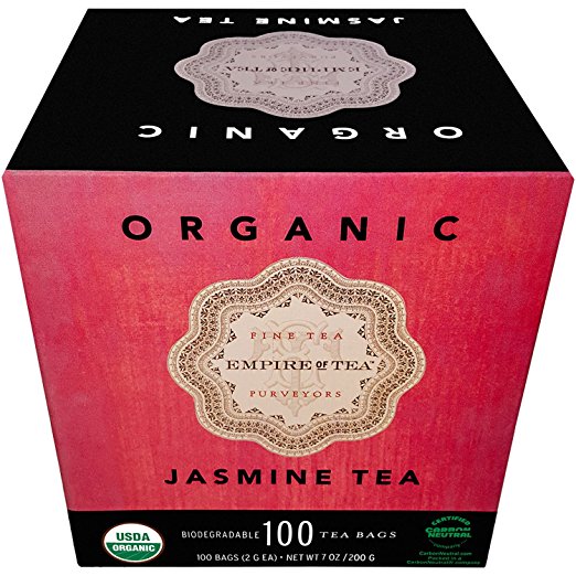 Empire of Tea USDA Organic Jasmine Individually Wrapped Bulk Tea Bags