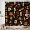 thumbnail image 3 of Tchckioa Black Forest Animal 36x72 Inch Shower Curtain,Wet and dry separation Bath Curtain for Bathroom, 3 of 6