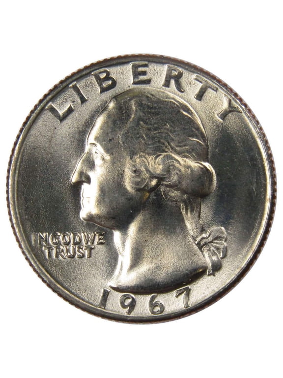 1967 Washington Quarter BU Uncirculated Mint State 25c US Coin Collectible