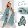 thumbnail image 5 of Lumtrix Women’s Scarf Soft Fall Winter Wrap 70.87 Inch Long Lightweight Shawl with Tassel Fashion Scarves H One Size, 5 of 5