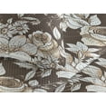 thumbnail image 3 of Ambesonne Garden Scene Quilted Bedspread Set 3 Pcs, Traditional Floral Art, Twin, Cream White Dark Sepia, 3 of 4