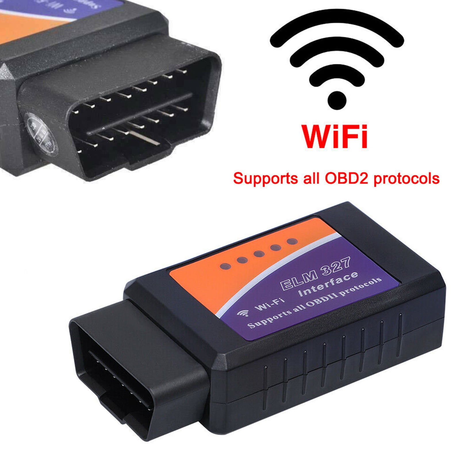 ELM327-B OBD2 Scanner Adapter TORQUE Bluetooth/ANDROID USB/PC Wifi/IOS Gas Car 