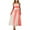 Pink, variant on EINCcm Women's Spaghetti Strap Maxi Dress 2025 Summer Sleeveless Color Block A Line Flowy Party Long Dresses