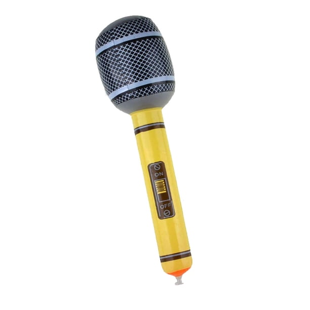Acheter Jouet de téléphone Portable gonflable Vintage, en PVC épais, modèle de Microphone Radio réutilisable, jouet rétro, accessoires Photo de fête à thème