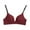 Wine, variant on QLEICOM Everyday Bras for Women, Women's Comfort Lift Wirefree Bra Lace Beauty Back Solid Strap Wrap Plus Size Bras Underwear Bras No Underwire Coffee Cup 70C