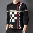 thumbnail image 2 of Suéter de cachemira de lujo de primera calidad para otoño e invierno, nuevo suéter de moda para hombre, suéteres suaves y cálidos, suéter navideño para hombre, 2 of 4