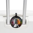 thumbnail image 3 of Mathematical Engineering 2Pcs PU Leather Round Luggage Tags with Privacy Cover and Name ID Tag for Suitcase, Handbags, Backpacks, School Bags, 3 of 6