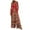 Red, variant on Women's Christmas Print Wide-Leg Strapless Tank Jumpsuit, Casual Style with Pockets, Black, Size S
