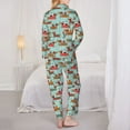 thumbnail image 6 of Goofa Dachshund Christmas Play Printed Women’s 2 Piece Pajama Set Super,Pajamas Women's Long Sleeve Sleepwear Soft Button Down Loungewear Pjs Lounge Set Nightwear-Medium, 6 of 9