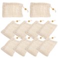 thumbnail image 4 of 30 pcs  Cotton Linen Soap Pouches Soap Storage Bags with Drawstring Bath Saver Bag, 4 of 6