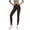 Coffee, variant on Womens Solid Color High Waist Yoga Pants Loose Tight Waist Athletic Style Side Pockets Elastic Waist Slim Fit Stretch Soft Fabric Full Length Workout Trousers