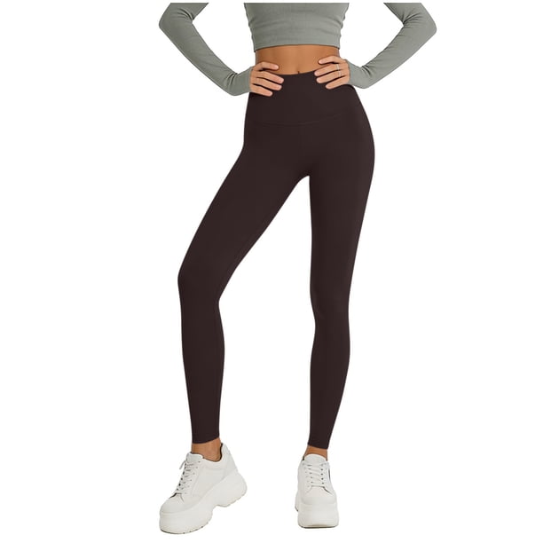 Pantalones de Yoga Sueltos para Mujeres de Cintura Alta Pantalones de Color Sólido de Longitud Completa Material Elástico Suave para Gimnasio de Baile de Yoga