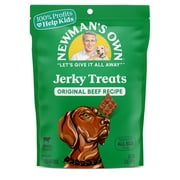 Newman's Own Original Recipe Grass Fed Beef Jerky Treats for Dogs, 5oz Re-sealable Bag