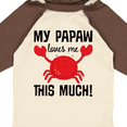 thumbnail image 4 of Inktastic My Papaw Loves Me Boys or Girls Long Sleeve Baby Bodysuit, 4 of 5