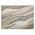 thumbnail image 4 of Addison Rugs Machine Washable Indoor/ Outdoor Abstract Contemporary Chantille Rug Beige - 1'8" x 2'6", 4 of 5