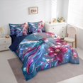 thumbnail image 3 of Homewish Floral Hummingbird Twin Bedding Sets 7-Piece for Boys Girls,Bling Glitter Crystal Bedding Comforter Set Microfiber,Flower Animal Breathable Sheet Sets,Super Cozy Room Decor,Reversible, 3 of 8