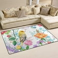 thumbnail image 2 of SKYSONIC Lightweight Carpet Mats Area Soft Rugs Floor Mat Doormat Decoration for Rooms Entrance 31 x 20 inches Floral Roses Bird and Butterfly, 2 of 6