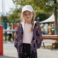 thumbnail image 5 of Xixirimido Halloween Witch Moon Stars Printed Girls Boys Zip-Up Hoodies Kids Fall Winter Warm Sweatshirt Jacket with Pocket Youth Long Sleeve Pullover Top Teen Outfits, 6-8 Years, 5 of 7
