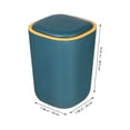 thumbnail image 2 of ULTNICE Blue PP Material Mini Trash Can for Storage Use Fashionable and Versatile 7.5 x 10.2 inches, 2 of 8