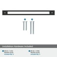 thumbnail image 4 of Amerock Medora 12-5/8 inch (320mm) Center-to-Center Rectangle Matte Black Cabinet Pull Backplate, 4 of 6