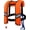 Orange, variant on Automatic Inflatable Life Jacket for Adults – Adjustable Buoyancy Vest with Manual Override,Reflective Strips & Safety Whistle for Boating, Kayaking, Surfing & Swimming.