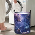 thumbnail image 5 of Fotbe Enchanted Forest Stag Gathering Pattern Laundry Basket with Handles, Waterproof Large Laundry Hamper, Wash Bag for Corner Dorm, Rolling Laundry Basket with Handles-Small, 5 of 6