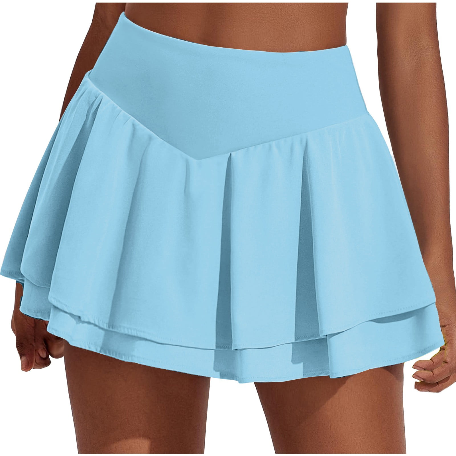 FAIWAD Jupes de Tennis Taille Haute pour Femmes en Été Mini