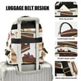 thumbnail image 3 of FORMRS Mini Backpack Purse for Women Travel Daypack Casual Shoulder Bag, White Cakes Pattern, 3 of 7