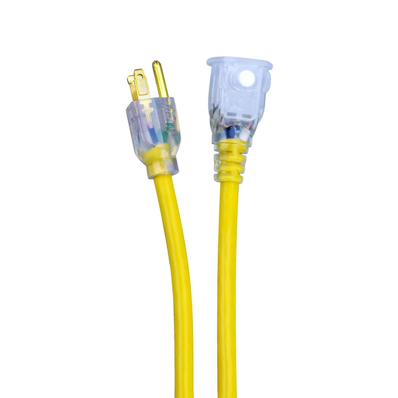 Monster Digital Outdoor Yellow Extension Cord 14/3 SJTW