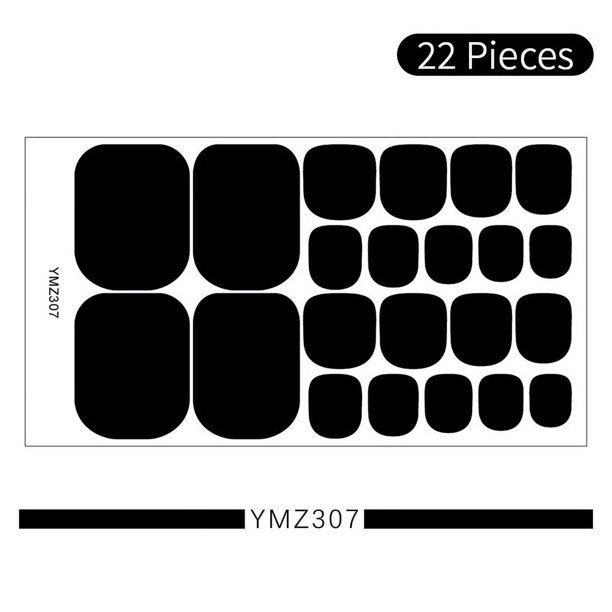 Pegatinas adhesivas para uñas de los pies, tiras de esmalte de uñas de los pies, calcomanías de manicura para mujeres, pegatinas de cobertura completa de Color sólido