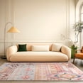 thumbnail image 2 of Wondo Boho Moroccan Pink Rug 5x8 Ft - Geometric Non-Slip Carpet, Throw Rugs Machine Washable Indoor Floor Mat for Bedroom, Living Room, Nursery, 2 of 8