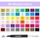 thumbnail image 5 of Juego de rotuladores de alcohol AnyMark de 48 colores con doble punta, 5 of 6