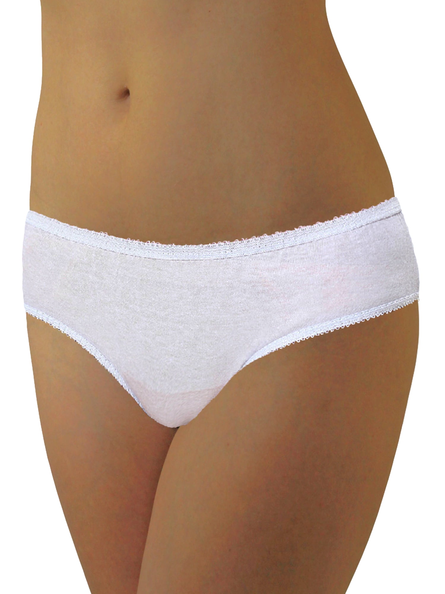 Womens Disposable 100 Cotton Underwear For Travel Hospital Stays Emergencies 10 Pack Walmart Com