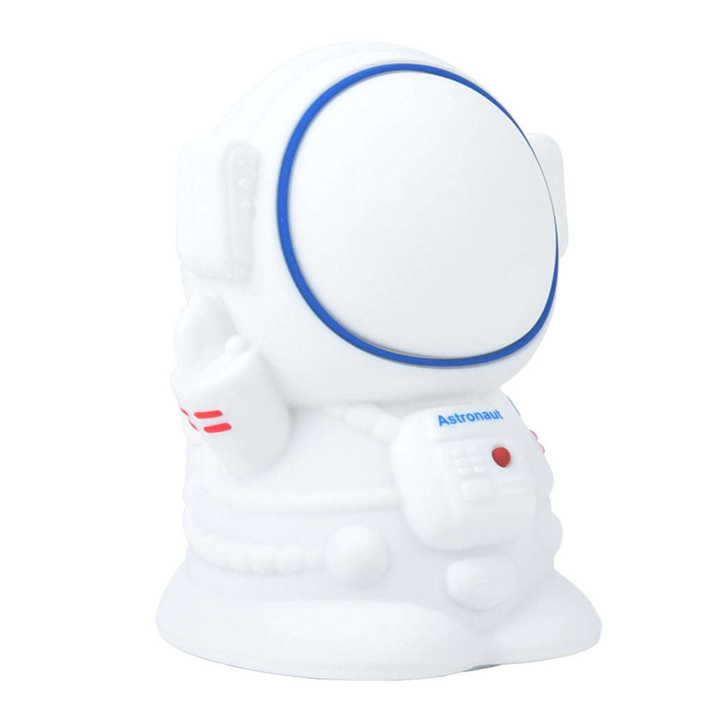 Cute Spaceman LED Night Light Nursery Silicone Astronaut Lamps Desktop Decoration Light Birthday Gift for Baby Toddler