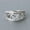 Silver, variant on 925 Sterling Silver MOM Letter Diamond Mummy Band Rings